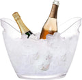 8L PS Acrylic Transparent Plastic Ice Bucket Wine Cooler Champagne Balde De Gelo Wholesale