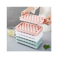 Hot Selling Summer Eco-Friendly Plastic Home Ice Cream Tools Round Ice Tray Mold