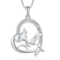 2026 Mother'S Day Jewelry Luxury Hollow Love Heart Necklace for Women Bling Zircon Letter 925 Sterling Silver Mom Necklace Gifts