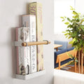 Kitchen No-Dril Single Tier Refrigerator Magnetic Spice Rack Iron Wall Plastic Wrap Storage Holder Space Saving Organize Shelf