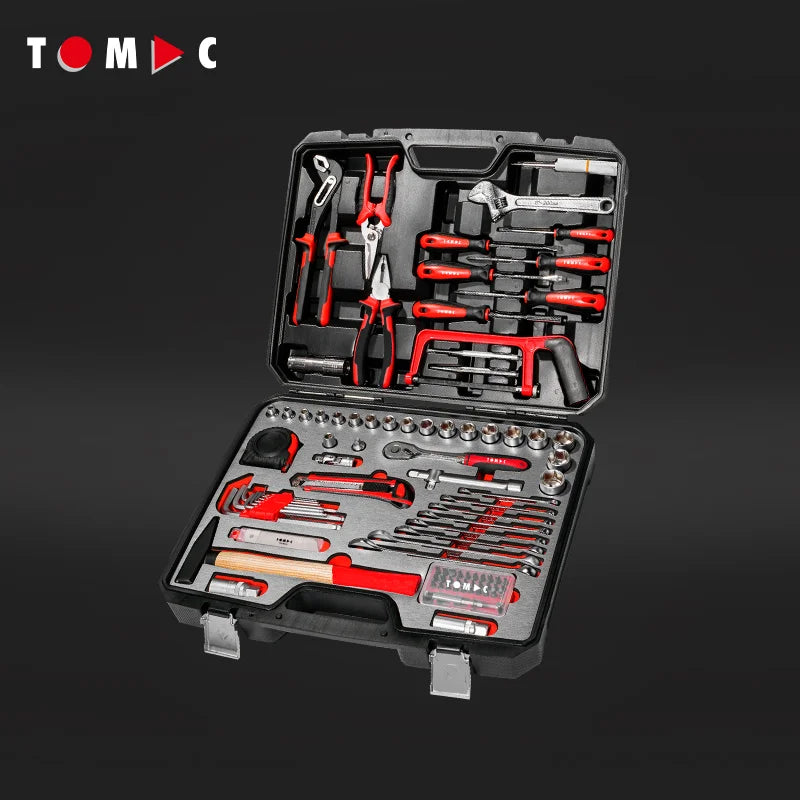 TOMAC 104pcs Professional Universal Socket Tool Set Socket Wrench Set Customized EU Delivery
