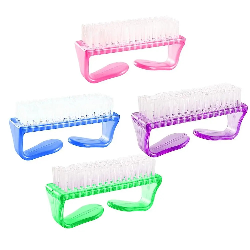 Nail Brushes Big Size Goat Horn Scrubber Soft Remove Dust Plastic Nail Art Cleaning Brush Manicure Pedicure Brush