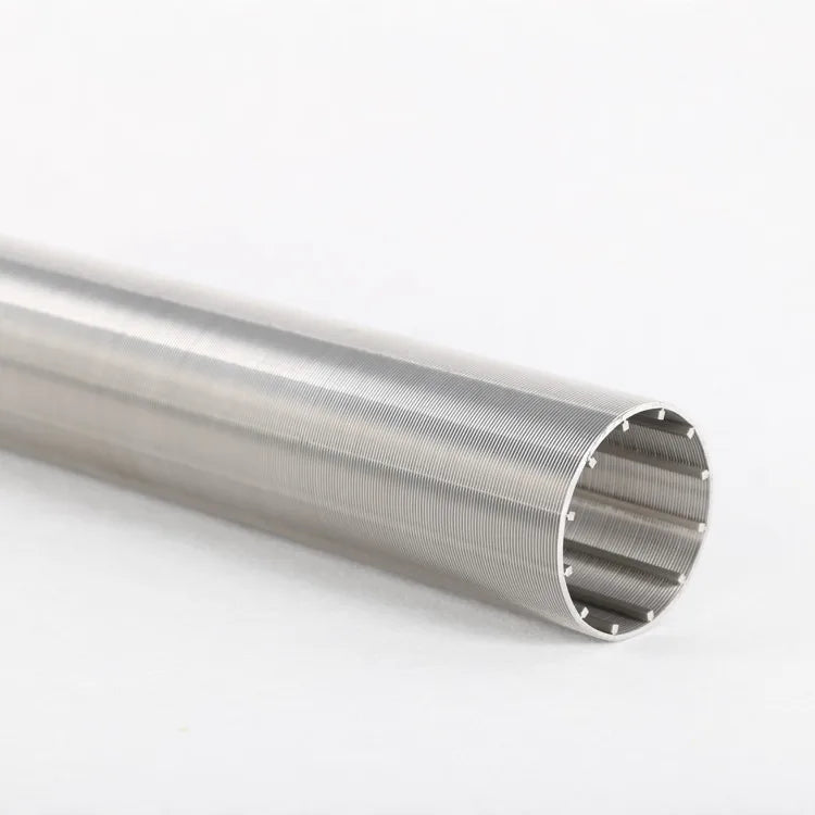 LIANDA 304 316L 20/25 Micron Perfectly Round Wedge Wire Filter Tube Cylinder Johnson Screen Slotted High Flow 25-150mm Diameter