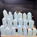 High Quality Natural Crystal Fengshui Stone Carving Handmade Hemimorphite  Raw Tower for Gifts