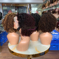 12Inch Pelucas De Cabello Humano 100NaturalKinky Curls Original Human HairHuman Hair Wigs Wholesale