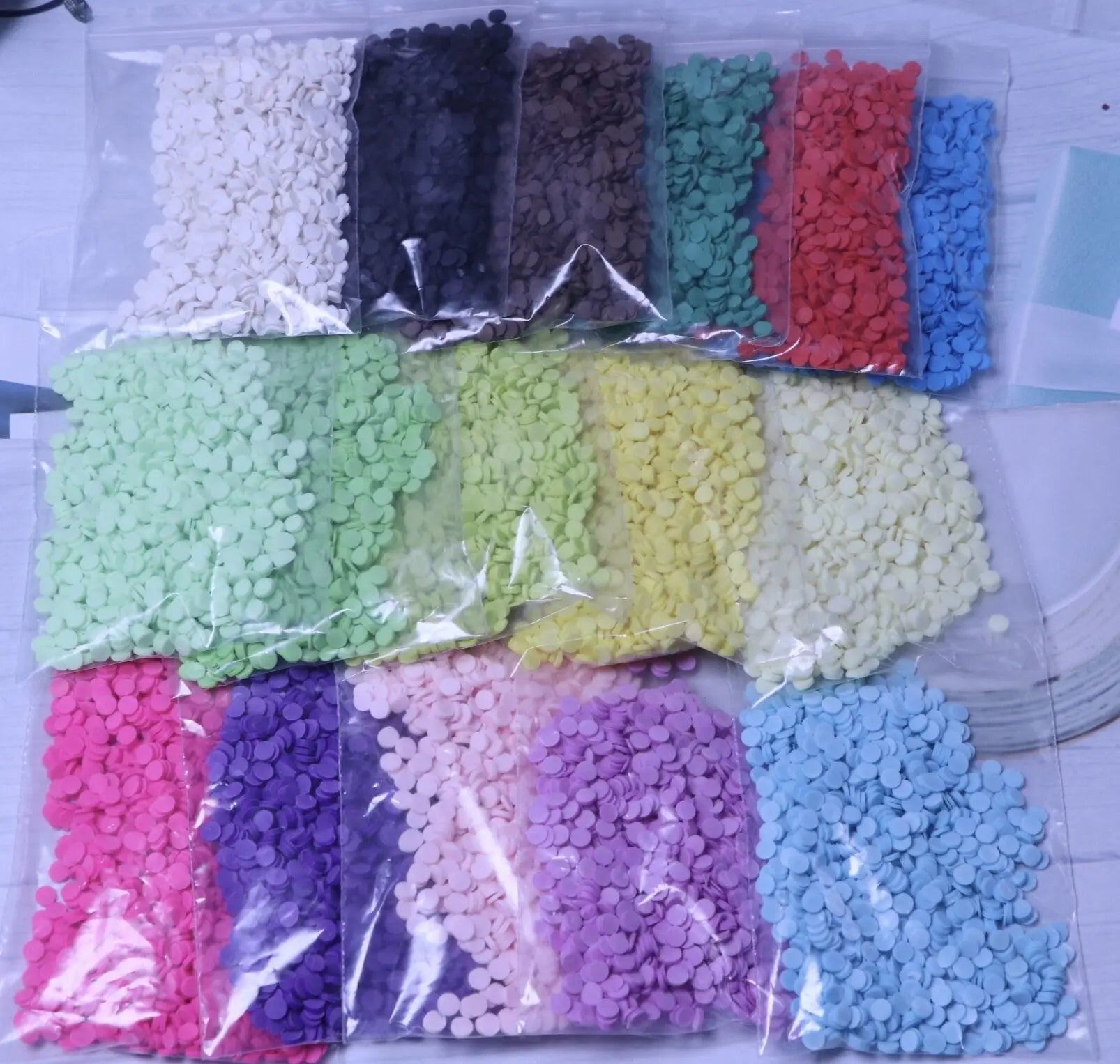 Mix 5MM Round Round Confetti Circle Polymer Clay Soft Slices Holiday Topping Tiny Miniature Food Slime Charms S