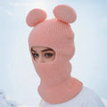 Custom Knit Balaclava With Ears Soft Warm Ski Mask One Hole Skimask for Daily Outdoor Sports Cosplay Party Holiday for Children