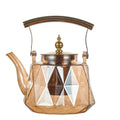 Tea Steaming Tea Teapot Diamond Texture High Borosilicate Glass Copper Handle Steel Leaky Beam Lifting Health Pot