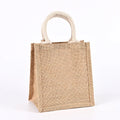Eco-Friendly Natural Grocery Jute Shopping Beach Tote Bags Blank Burlap Shopping Bags Accept Customized Logo Hessian Shopper