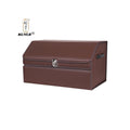KUYUE Large Capacity Soft Artificial Leather Car Trunk Organizer Rectangle Shape Foldable Storage for SUV/Jeep with Lip