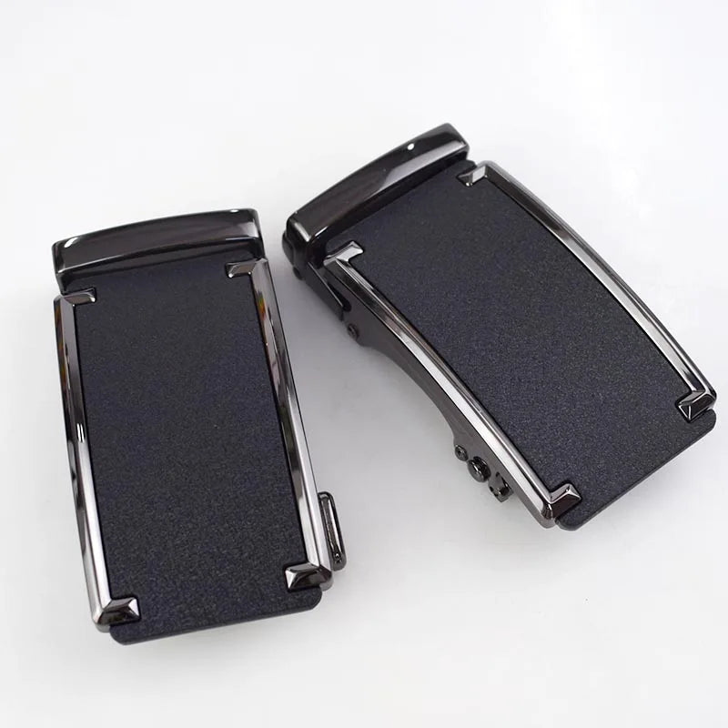 Meetee BD407 Men's Fashion Casual Automatic Belt Buckle Zinc Alloy 3.6cm Inner Diameter Width Customizable Logo Leather Belts