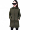 Cheap 2022 New Oversize Lightweight Padded Jacket Winter Women Removable Hood Warm Cotton Clothes Plus Size L-6xl Long Parkas