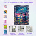 5D DIY Diamond Painting Kit Resin Square 19.69x27.56 Inch Diamond Night Sky Mosaic Art Full Diamond Art Wall Decoration