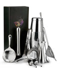 11pcs Set Custom logo Professional Barware Tools Rose/Gold Color Travel Gift  Bartender Kit Bar Accessories Cocktail Shaker Set