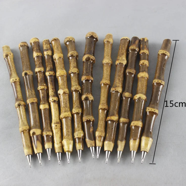 Bamboo  Ballpoint Pen Purple Bamboo Root Natural Bamboo Whip Special Gift Pen Cheap Promotional Pen