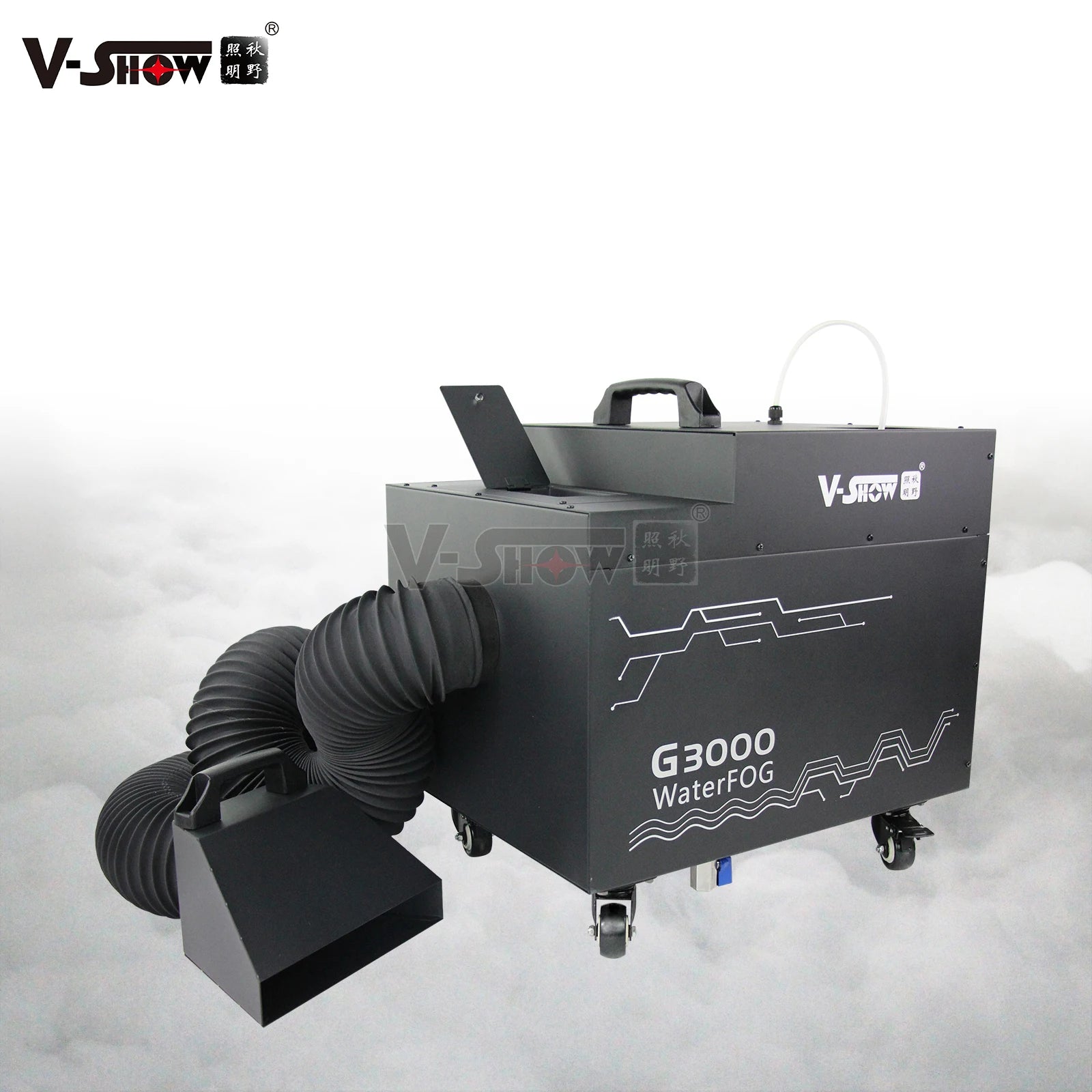 VSHOW G3000 3000W Mini Low Lying Water Fog Machine Water Base Ground Smoke Machine for Stage Wedding Disco Party Decoration