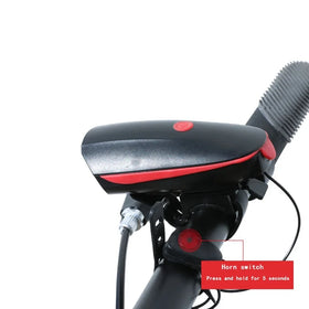 Mountain Bike Light Headlight Strong Light Flashlight Charging Bell Children's Bicycle Rainproof Electric Horn Riding Equipment