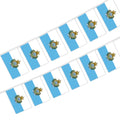 San Marino Bunting String Flag 5.5X8 in for Outdoor and Indoor Decoration (12pcs/Unit)