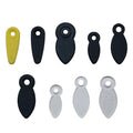 Black Professional Grade Rust/Wear-resistant Steel Brad Nail Flat Head Barbed Shank Durable Picture Hanging