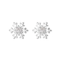 Wholesale Snowflake Zircon Earrings 925 Sterling Silver Fashion Jewelry Earring for Women