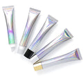 20ml/g Laser Silver Cosmetic Tube Lip Gloss Tube Eye Cream Tube With Zinc Alloy Head for Essence Eye Care Lotion Ointment