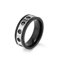 Alin New design  8MM Roman numeral style Mens ring Tungsten  Ring in fashion Tungsten Jewelry
