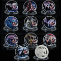 Wholesale Custom Silver Plating Dinosaur Collection Coin Metal Crafts Zinc Alloy Coin