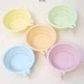 Hot Sale Manufacture Customized Silicone Collapsible Pet Feeding Bowl Silicone Portable Foldable Dog Water Bowls