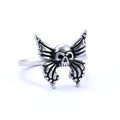 RTS Guarding Angel Wings Rings Vintage Rock Stainless Steel Animal Skull Biker Ring Jewelry Men Women