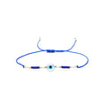 DIY Handmade Seed Beads Adjustable Bracelet Pure Woven Turkish Blue Eye Simple Girls Small Miyuki Bracelet for Women