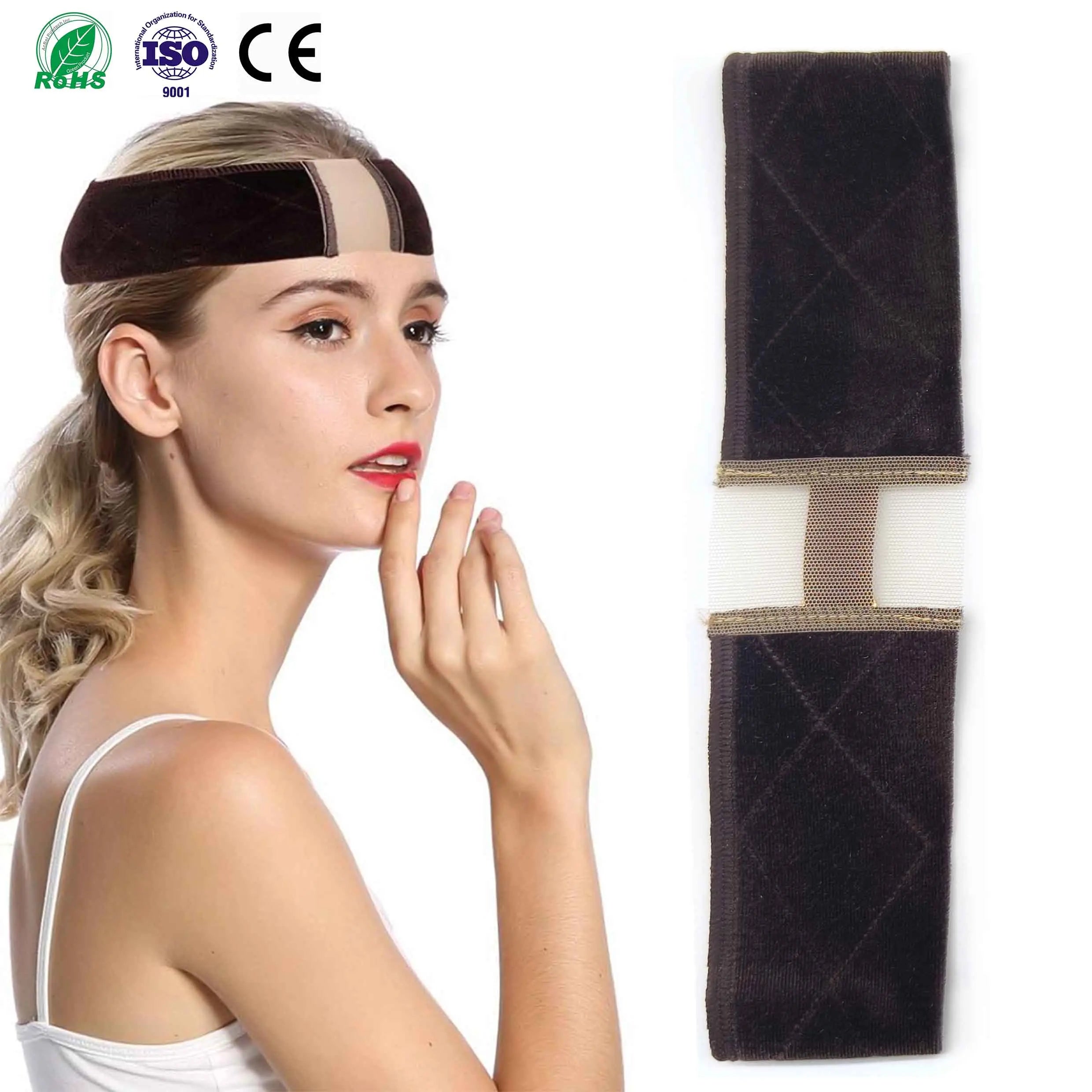 Fasimei Wig Grip Headband with Lace Elastic Lace Hairbands Wig Grip Band Custom Wig Grip