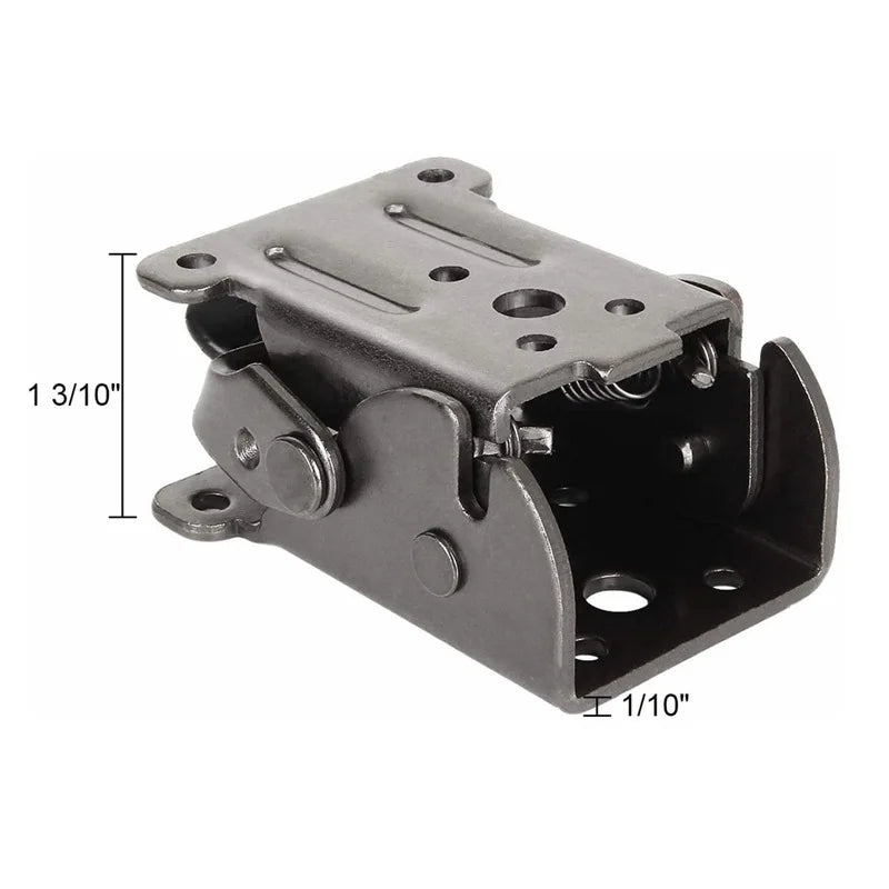 90 Degree Self-locking Black Folding Hinge Double Positive Brake and square Folding Buckle Coffee Table Leg Folding Hinges