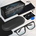 Stylish Women or Men Ease Computer and Digital Eye Strain Dry Eyes Headaches Custom Blue Light Blocking Glasses