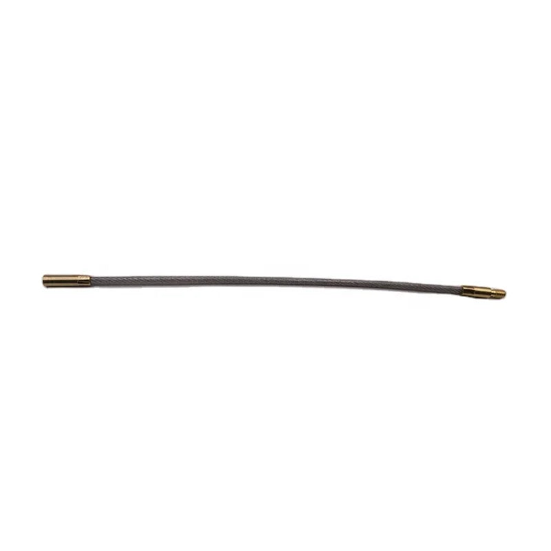 No.3306 Industrial DIY Flexible Bore Cleaning Cable 3mm Diameter Steel Wire Brass Tips Threaded Plastic Coated Custom Length