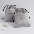 PandaSew Custom Logo Small Packaging Pouch Gift Bags Luxury Satin Jewelry Drawstring Pouch