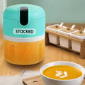 Stock Home Use Electronic Portable USB Mini Food Processor Plastic Garlic Press Electric Garlic Chopper Stainless Steel Blades MegaBDM