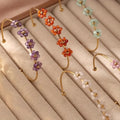 2025 New Arrival Minimalist Stainless Steel Flower Cuff Bracelet Delicate Light Luxury Bracelet for Women Wholesale