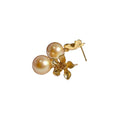 E2194 11-12mm DIY Natural Freshwater Pearl Charm Earrings Mounting Accessory 925 Sterling Silver Gold Plated  Jewelry for Women