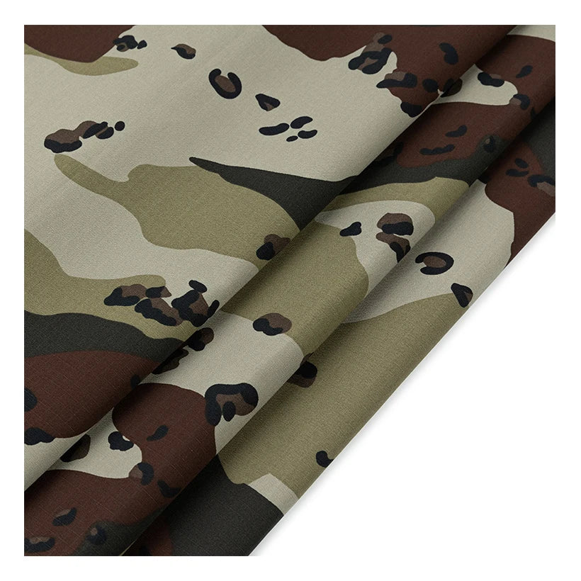 TC 65/35 Poly/Cotton Camouflage Ripstop WR Fabric Anti Tearing Six-Color Desert Uniform Outdoor