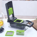 Smile Mom Kitchen Utensils Hand Vegetable Slicer Manual Pull Plastic Quick Chopper Tools SETS Feature Blade