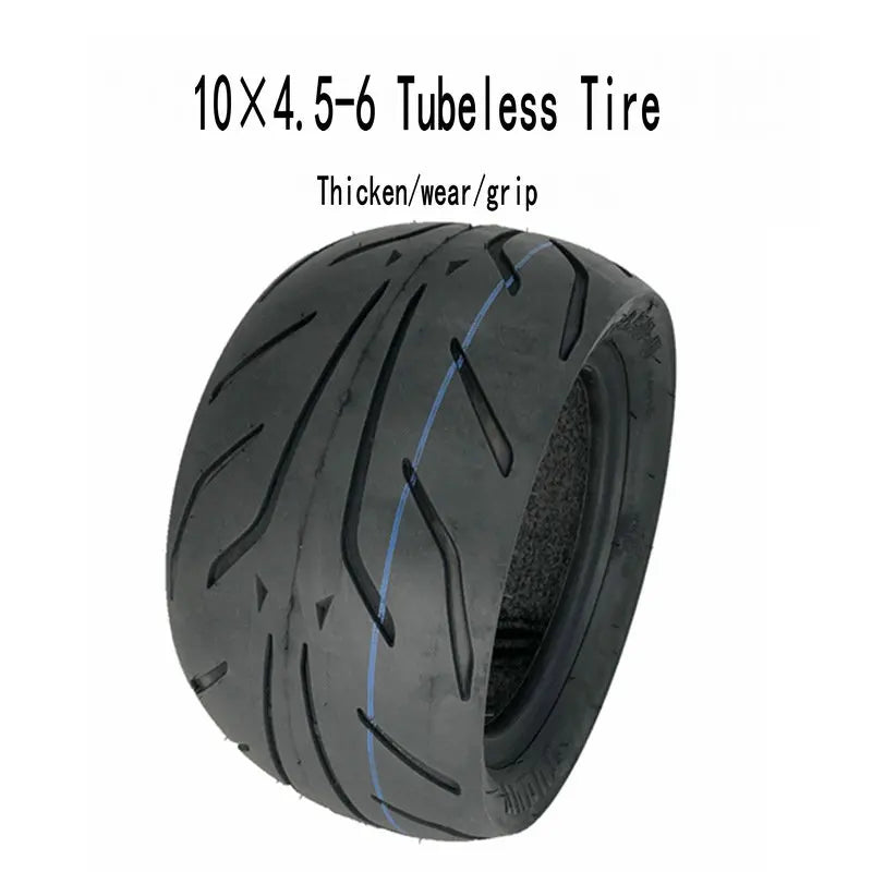 Electric Scooter Tire 10x4.50-6 Tubeless Tire 10 Inch Inner Tube Outer Tire