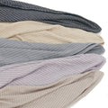 Fashion New Design 12 Colors Ribbed Crinkle Hijab Jacquard Jersey Shawls for Girls Muslim Newtherland