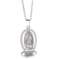 925 Sterling Silver Heart Lady Buddha Head Pendant