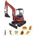 New Mini Bagger 1T 1.2T 1.8T 2T 2.5T Mini Bagger Small Excavator With Boom Swing Euro 5 Engine Mini Excavators