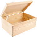 DIY Craft Stash Box for Arts Hobbies Pine Wooden Keepsakes Box Customized Color Logo Fairy Theme Reusable Home Decor Europe