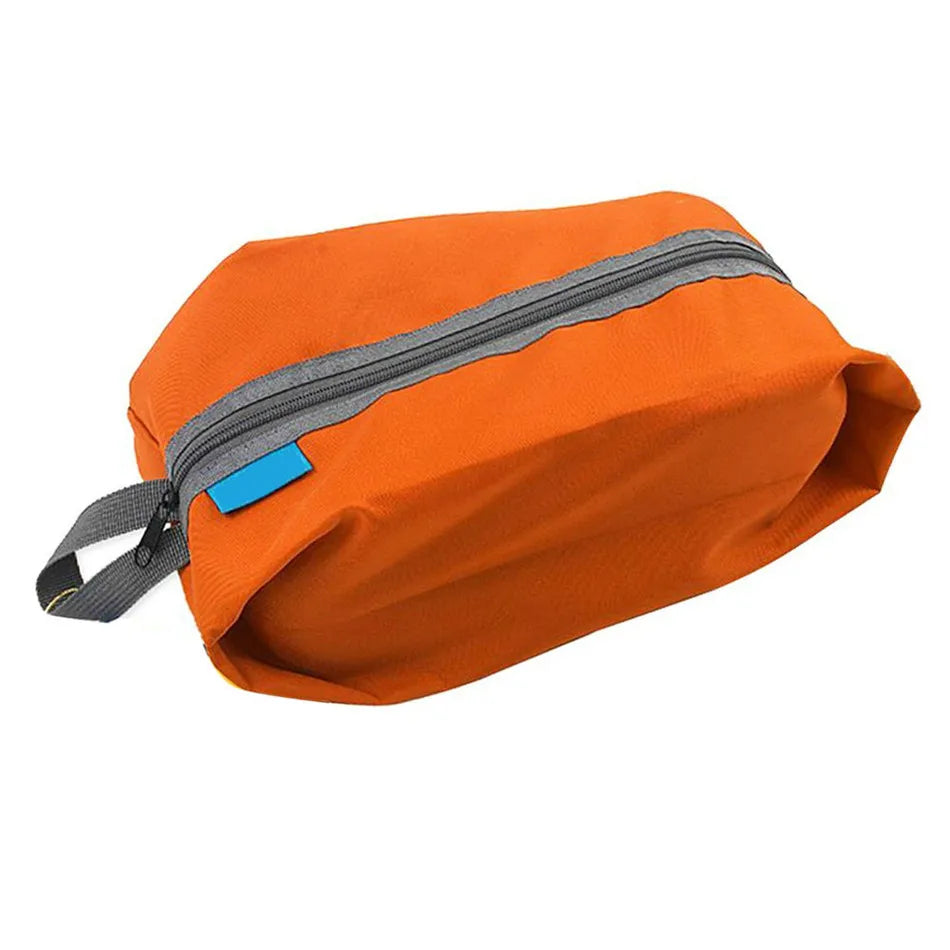 Orange Custom Portable Oxford Waterproof Packing Cubes Organizers for Shoes and Clothes Travel Storage Bags