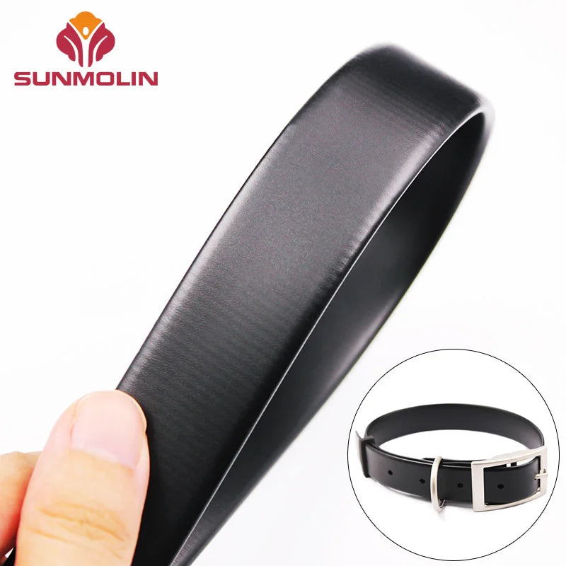 Black Custom 25mm Stink-proof Smooth Matte Waterproof Tpu Coated Webbing Leather Strap