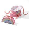 Special Semicircle Moon Shape Craft Paper Box Personalization Double Sided Printed Handmade Gift Packaging Box with Silk Ribbon