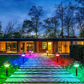 Custom Landscape Night Lamp Villa Waterproof Decorative Lawn Light Outdoor Solar Power Garden Lights With Shadow