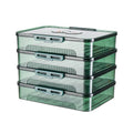 Unique Rectangle Design Reusable Stackable Dumpling Food Container Steamed Bun Organizer for Refrigerator Storage Box